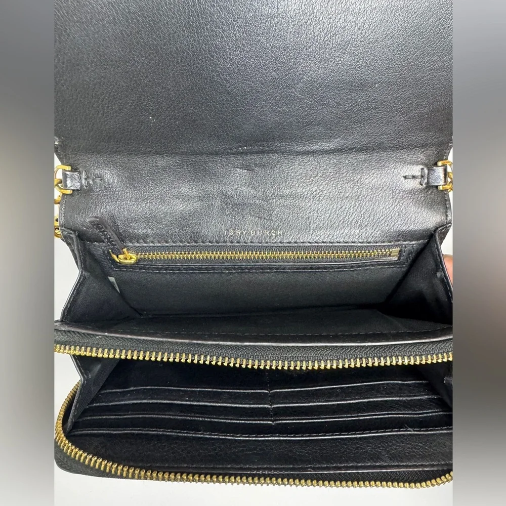 Tory Burch Black Crossbody Bag with Gold Accents - Picture 3 of 8